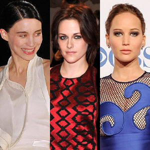 Rooney Mara, Kristen Stewart, Jennifer Lawrence Rooney Mara, Kristen Stewart, Jennifer Lawrence